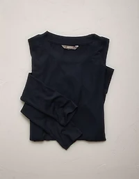 T-shirt côtelé à manches longues AE77