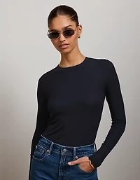 T-shirt côtelé à manches longues AE77