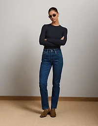 T-shirt côtelé à manches longues AE77