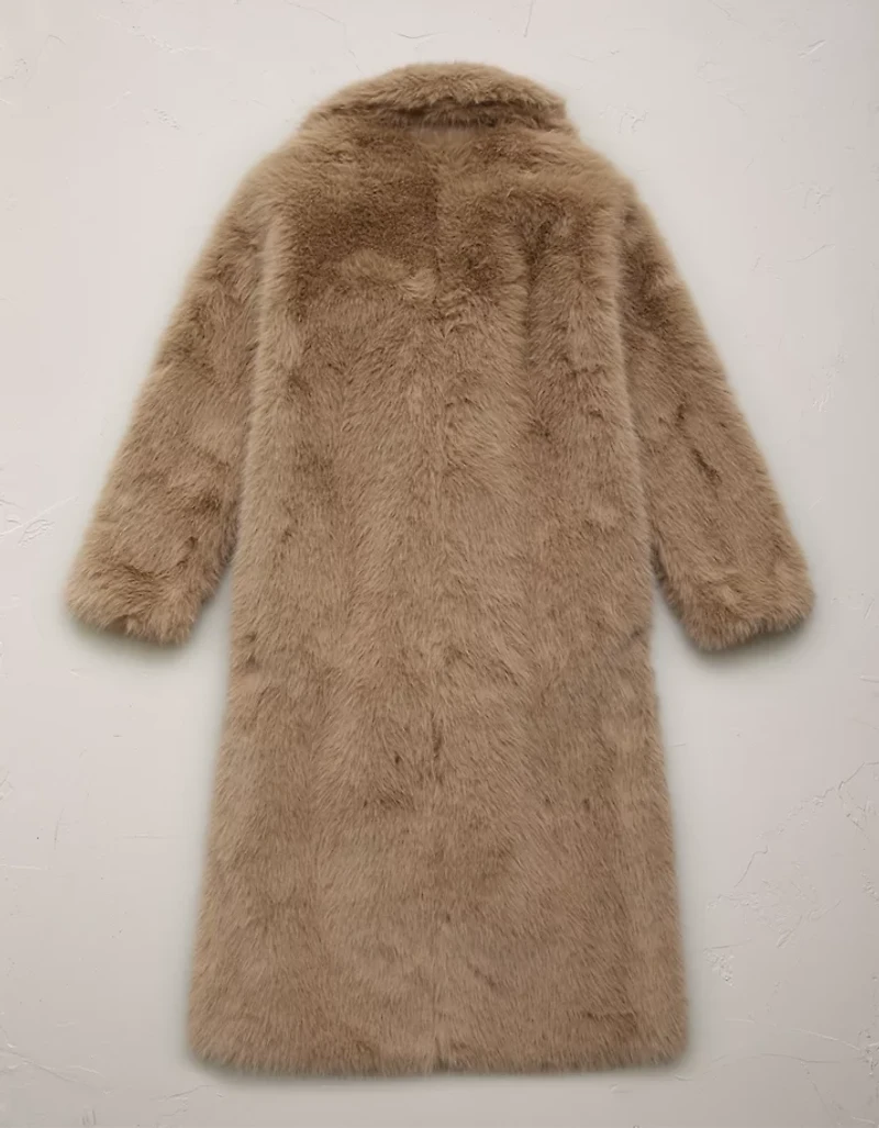 AE77 Oversized Faux Fur Coat