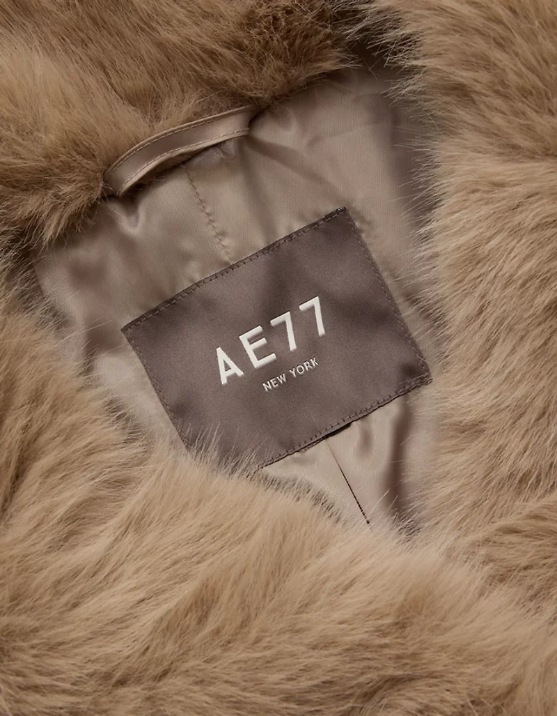 AE77 Oversized Faux Fur Coat