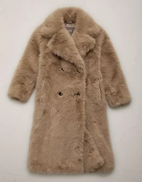 AE77 Oversized Faux Fur Coat