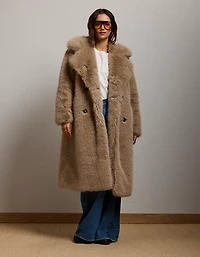 AE77 Oversized Faux Fur Coat