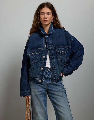 AE77 Premium Oversized Denim Jacket