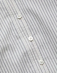 AE77 Balloon-Sleeve Button-Up Shirt