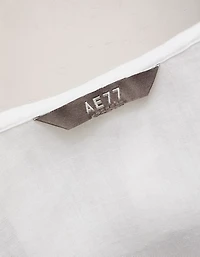 AE77 Ruffled-Neck Blouse