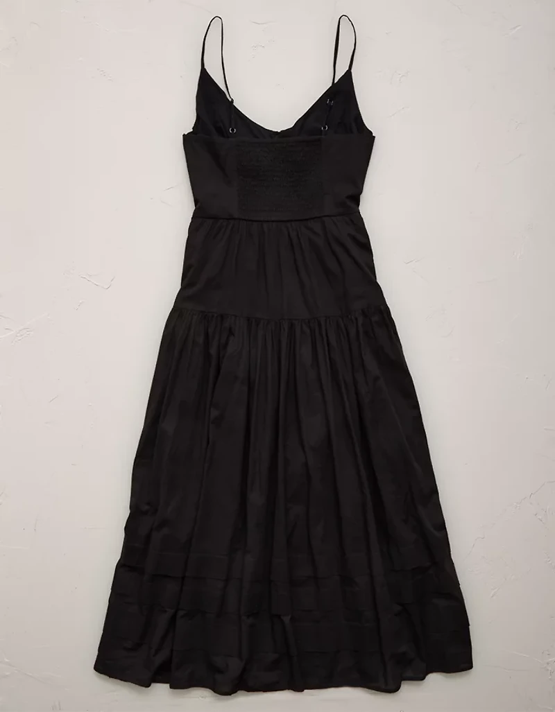 AE77 Strappy Button-Up Maxi Dress