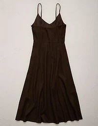 Robe à bretelles en mélange de lin AE77