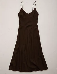 Robe à bretelles en mélange de lin AE77