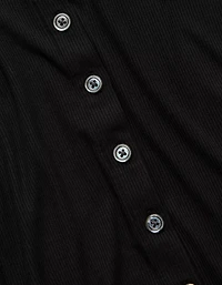 AE77 Ribbed Button-Up T-Shirt