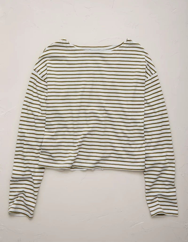 AE77 Long-Sleeve Boatneck Shirt