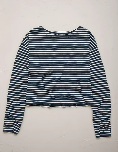 AE77 Long-Sleeve Boatneck Shirt