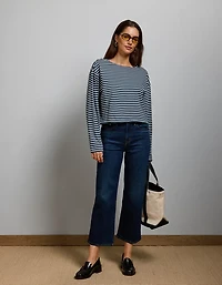 AE77 Long-Sleeve Boatneck Shirt