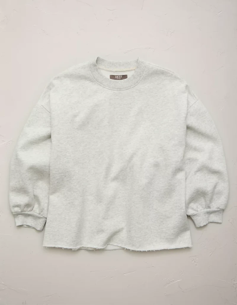 AE77 Puff Sleeve Terry Sweatshirt