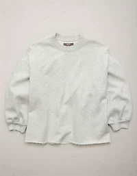 AE77 Puff Sleeve Terry Sweatshirt
