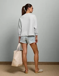 AE77 Puff Sleeve Terry Sweatshirt