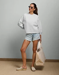 AE77 Puff Sleeve Terry Sweatshirt