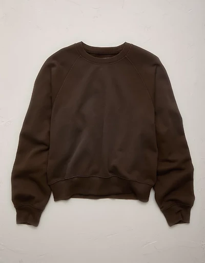 AE77 Lightweight Terry Fleece Raglan Sweatshirt