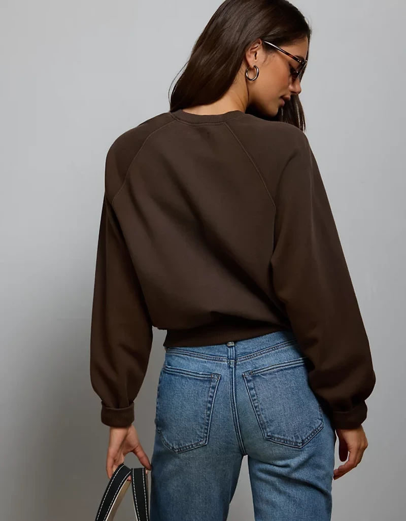 AE77 Lightweight Terry Fleece Raglan Sweatshirt