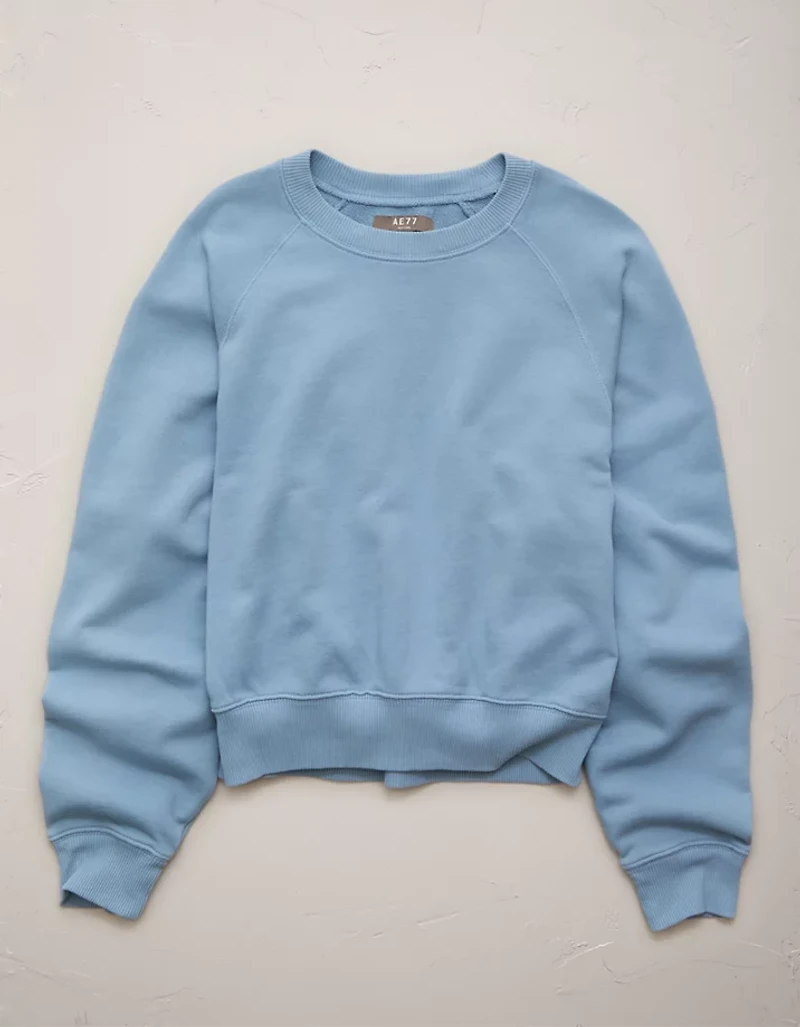 Chandail raglan léger en tissu éponge AE77