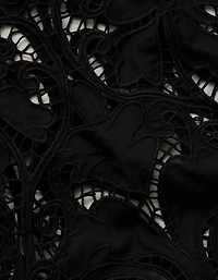 Haut court en dentelle et à manches longues AE77