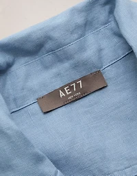 AE77 Premium Linen Camp Shirt