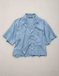 AE77 Premium Linen Camp Shirt