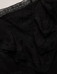 AE77 Lace Ruffle Maxi Dress