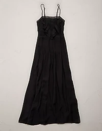 AE77 Lace Ruffle Maxi Dress