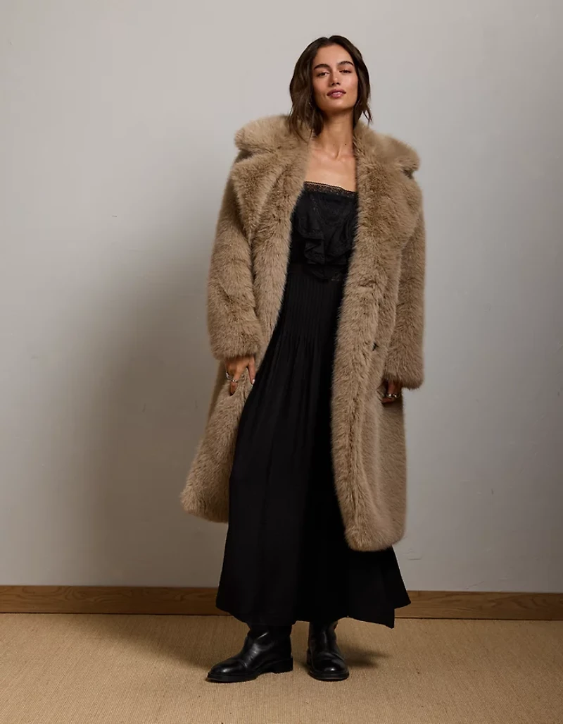 AE77 Lace Ruffle Maxi Dress