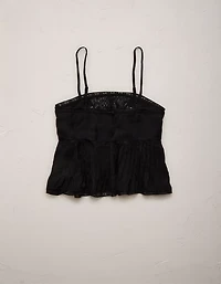 AE77 Pintuck Slip Cami