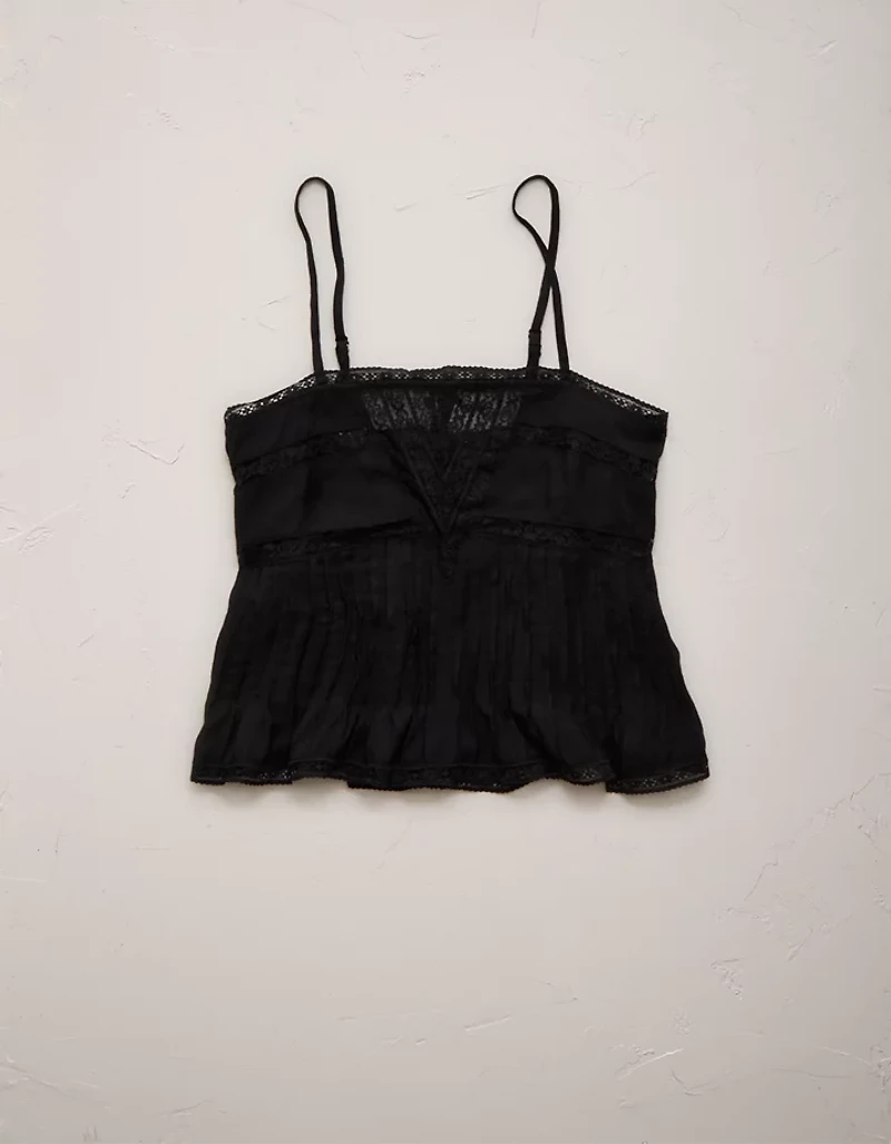 AE77 Pintuck Slip Cami