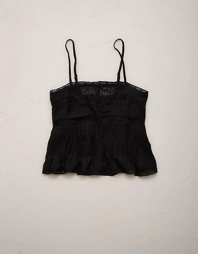 AE77 Pintuck Slip Cami