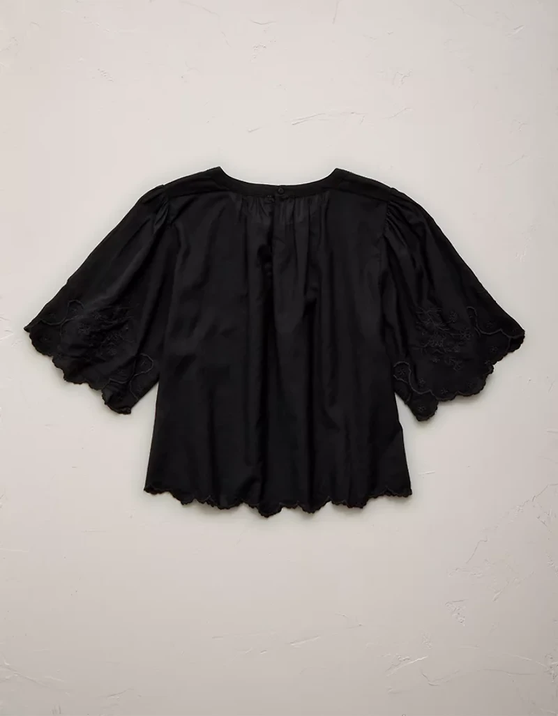 AE77 Embroidered Voile T-Shirt