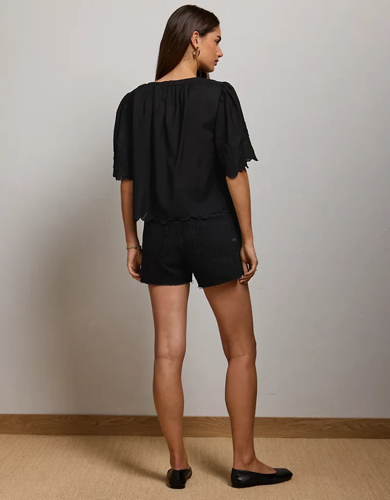 AE77 Embroidered Voile T-Shirt