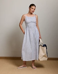 AE77 Ruched Midi Dress