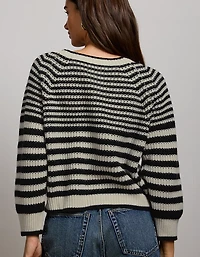 AE77 Striped Sweater