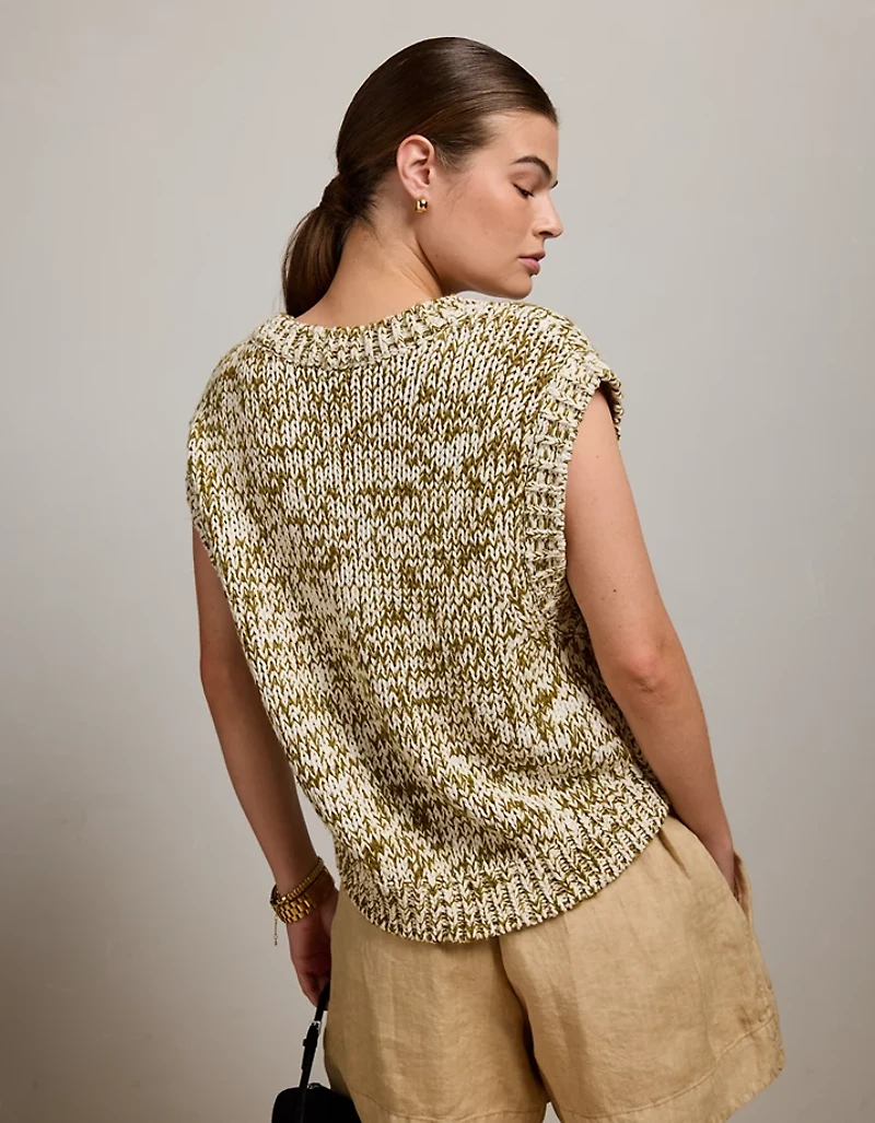 AE77 Marled V-Neck Sweater Vest