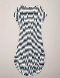 AE77 Cap-Sleeve Everyday T-Shirt Dress