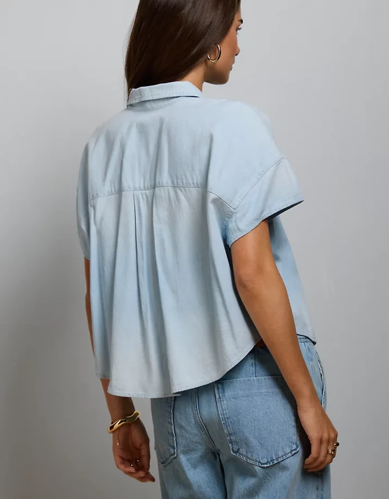 AE77 Boxy Chambray Shirt