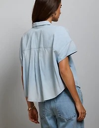 AE77 Boxy Chambray Shirt