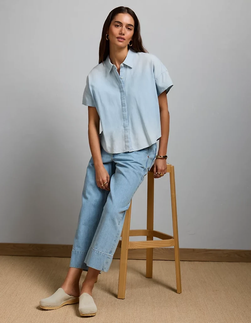 AE77 Boxy Chambray Shirt