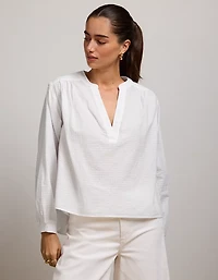 Blouse à encolure fendue AE77