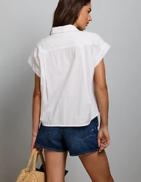 AE77 Cropped Short-Sleeve Shirt