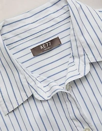AE77 Cropped Poplin Short-Sleeve Shirt