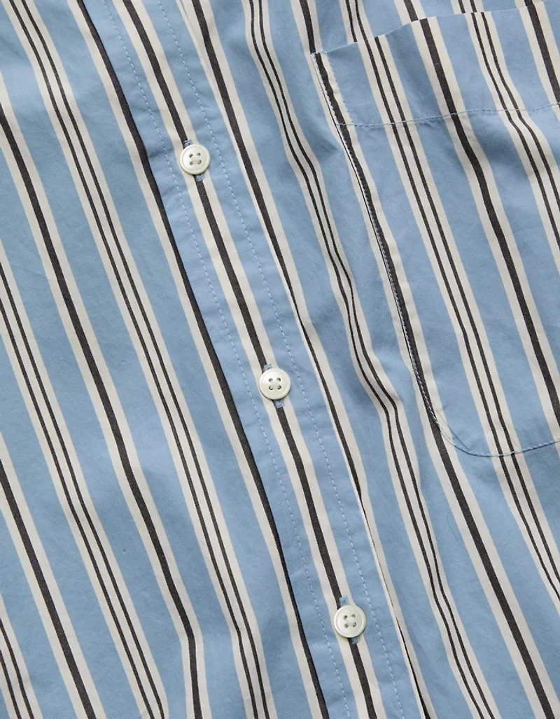 AE77 Premium Oversized Poplin Button-Up Shirt