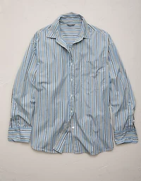 AE77 Premium Oversized Poplin Button-Up Shirt