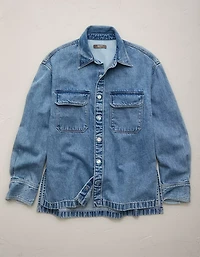 AE77 Perfect Denim Shacket