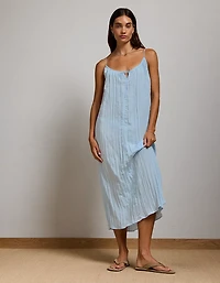 AE77 Crinkle Cami Maxi Dress