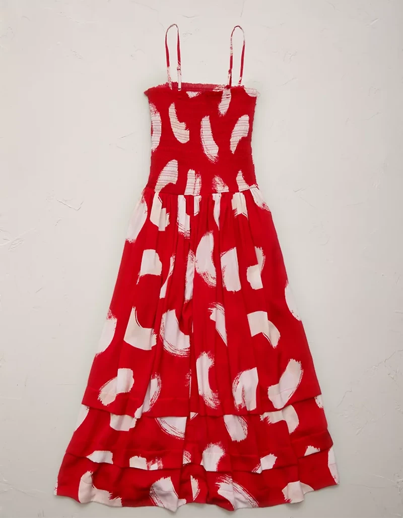 AE77 Smocked Maxi Dress